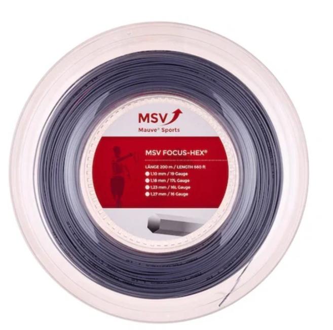 MSV Focus-HEX 1.25 Saitenrolle 200m-Schwarz